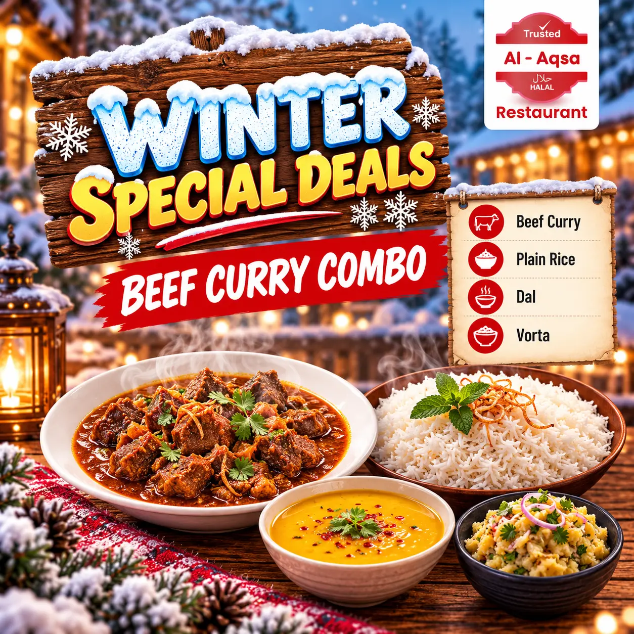 Beef Curry Combo